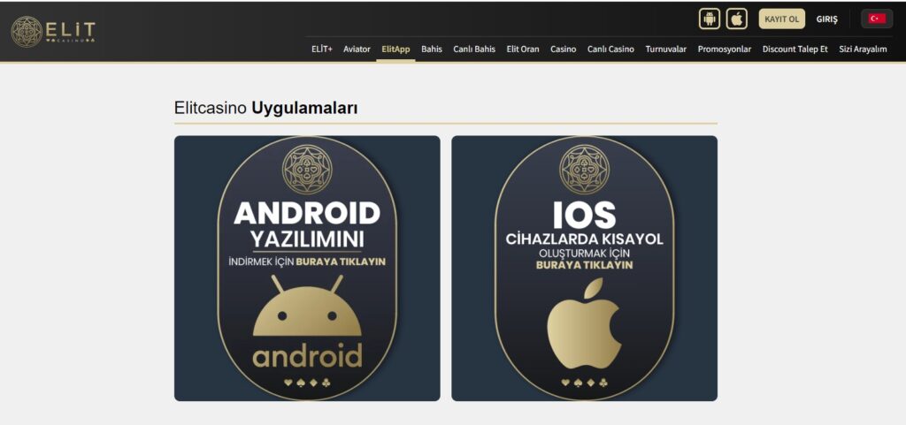 Elitcasino mobil giriş