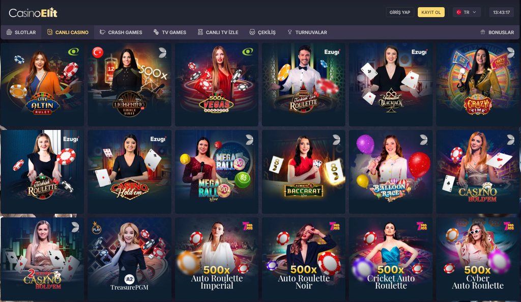 Casinoelit canlı casino oyunları